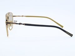 Designer  - Golden black contrast - male - Metal - Double Bridge Square - Wide - Eyewear