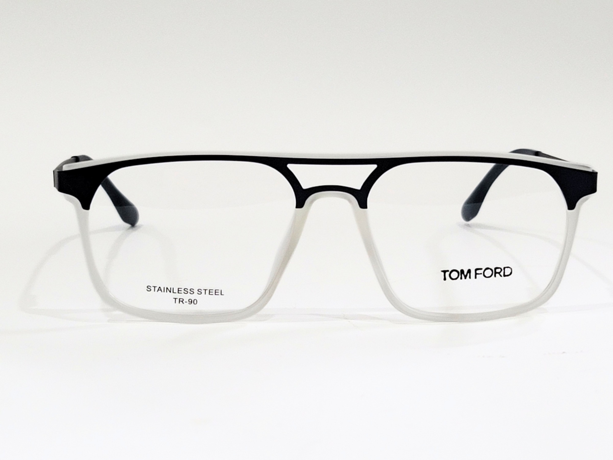 Tom Ford Black-Gold & Silver Square Eyeglasses, Dtylish, Durable, & LightWeight.y