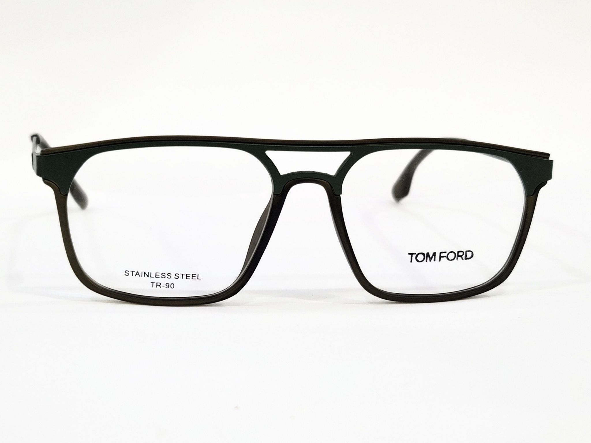 Tom Ford Black-Gold & Silver Square Eyeglasses, Dtylish, Durable, & LightWeight.y