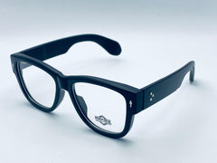 Matrix Black Rectangular Full-Rim Eyeglasses – Unisex