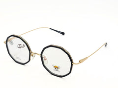 Designer  - Black with Golden Stick - Female - Metal - Hexa - Eyewear