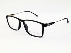 TOM FAMOUS Black Golden Rectangular Glasses (Unisex) - TR6824