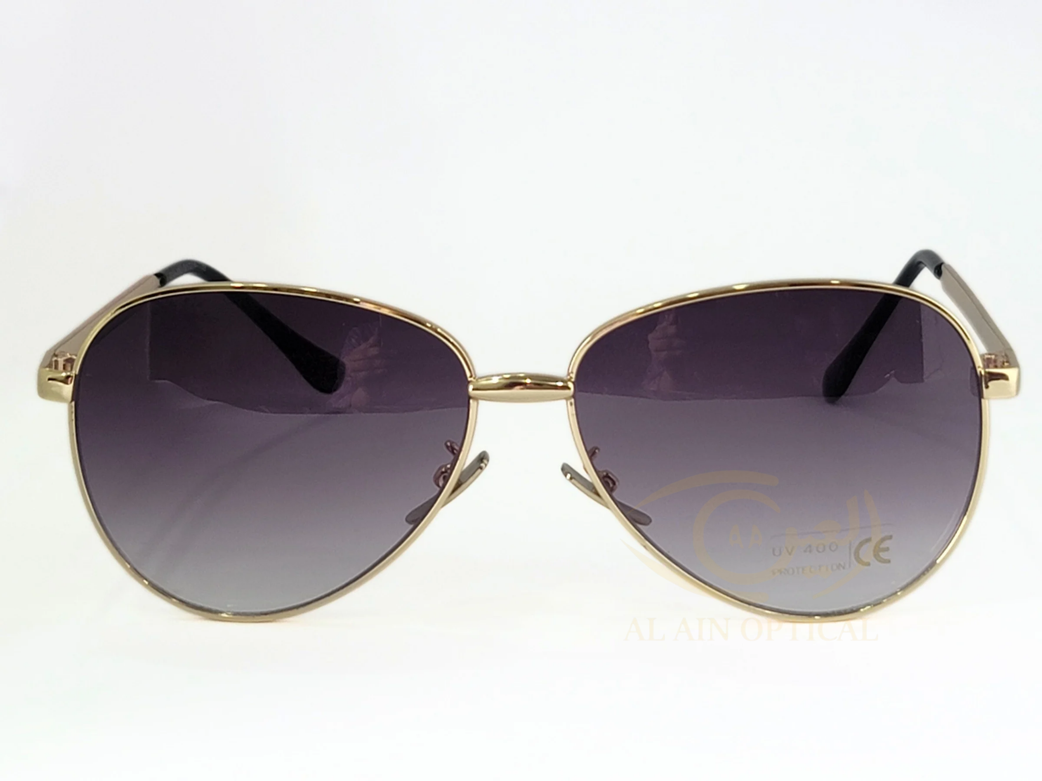 AVIATOR SUNGLASSES  -LIGHT WEIGHT METAL - DOUBLE BRIDGE