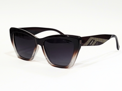Balenciaga x Fendi sunglasses with black frame and gradient lenses.