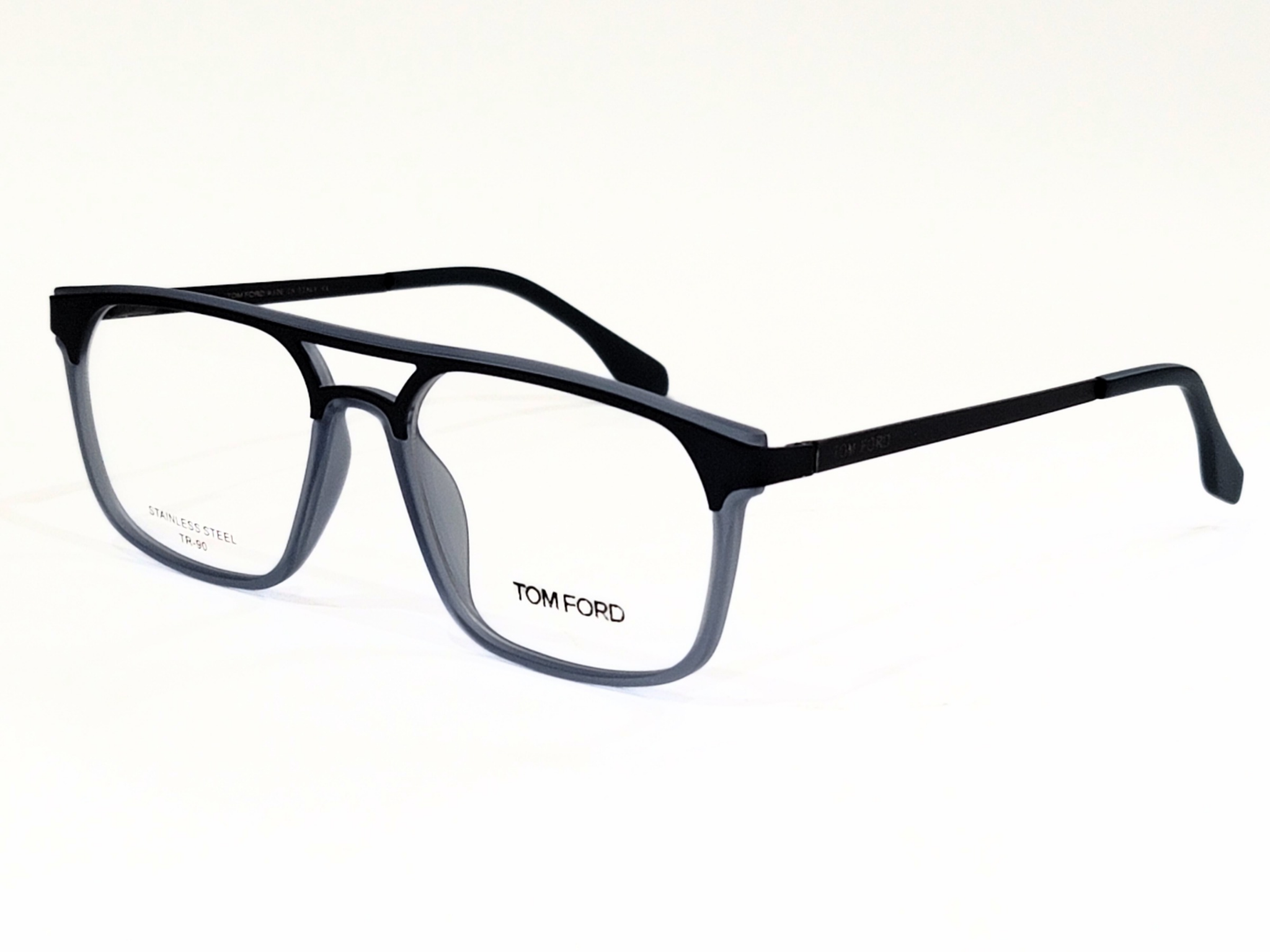 Tom Ford Black-Gold & Silver Square Eyeglasses, Dtylish, Durable, & LightWeight.y