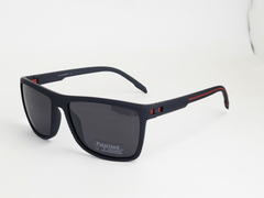 PS MOREL Polarized Unisex Sporty Sunglasses – Black with Orange, Red, or Blue Accents