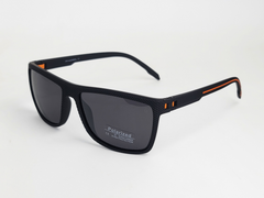 PS MOREL Polarized Unisex Sporty Sunglasses – Black with Orange, Red, or Blue Accents