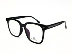 PALNDER Square-Shaped Glasses in Dark Gray/Black Plastic Frame.