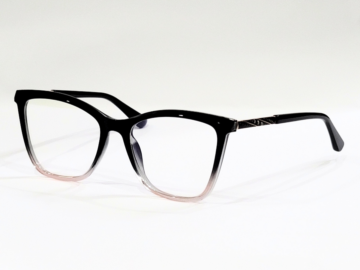 Designer Eyeglasses Black and Pink Square Frame  for Women"