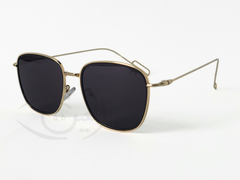 Classic  Polarized Square Frame Metal Flat Top Aviator Sunglasses.