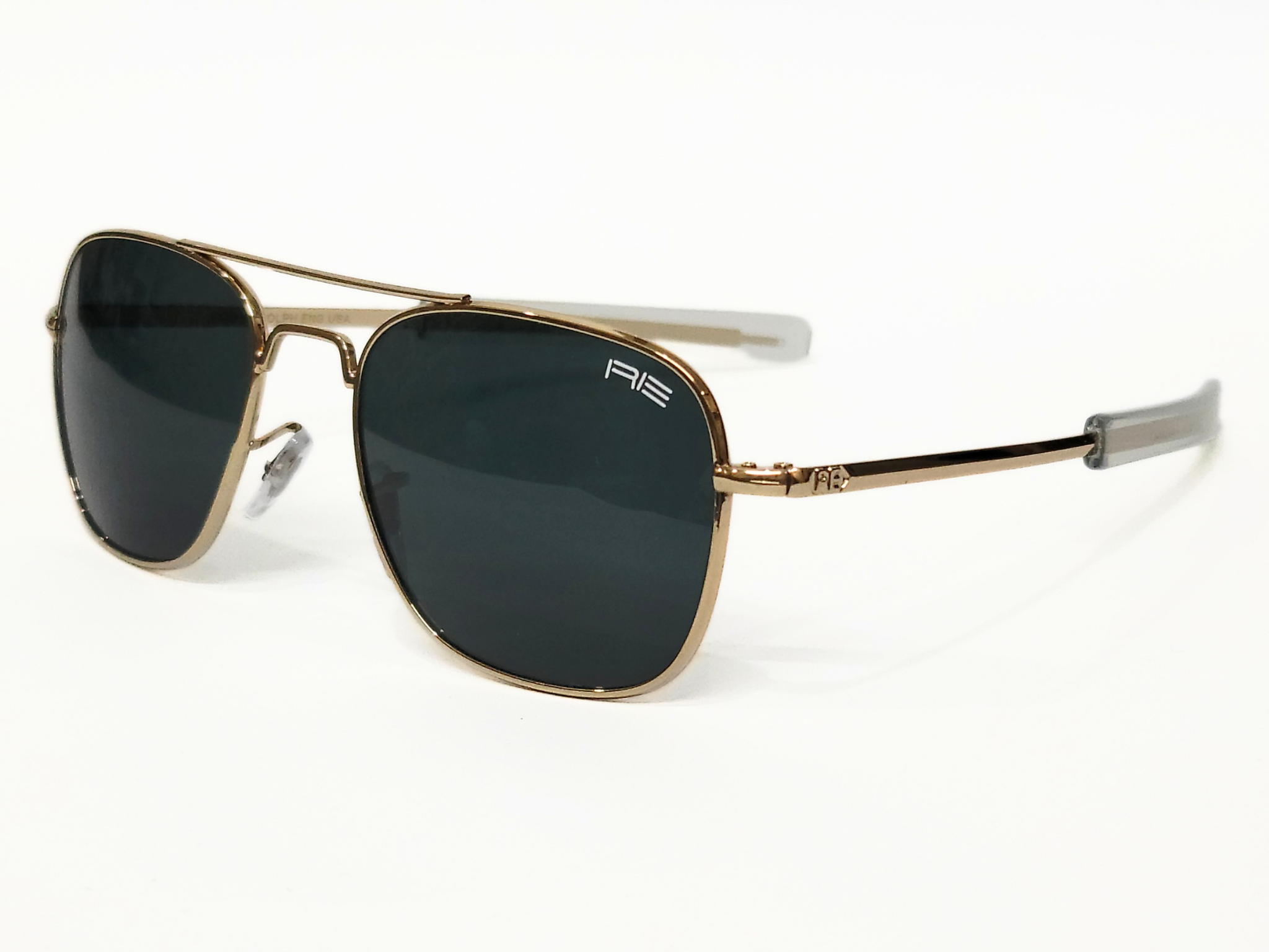 Randolph Engineering - RE - Metal - Double Bridge - Square - Sunglasses - Eyewear