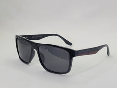 Desginer Sunglasses - Square - lightweight and durable materials, With a Black finish and Red accents on the temples. 
Eyewear -