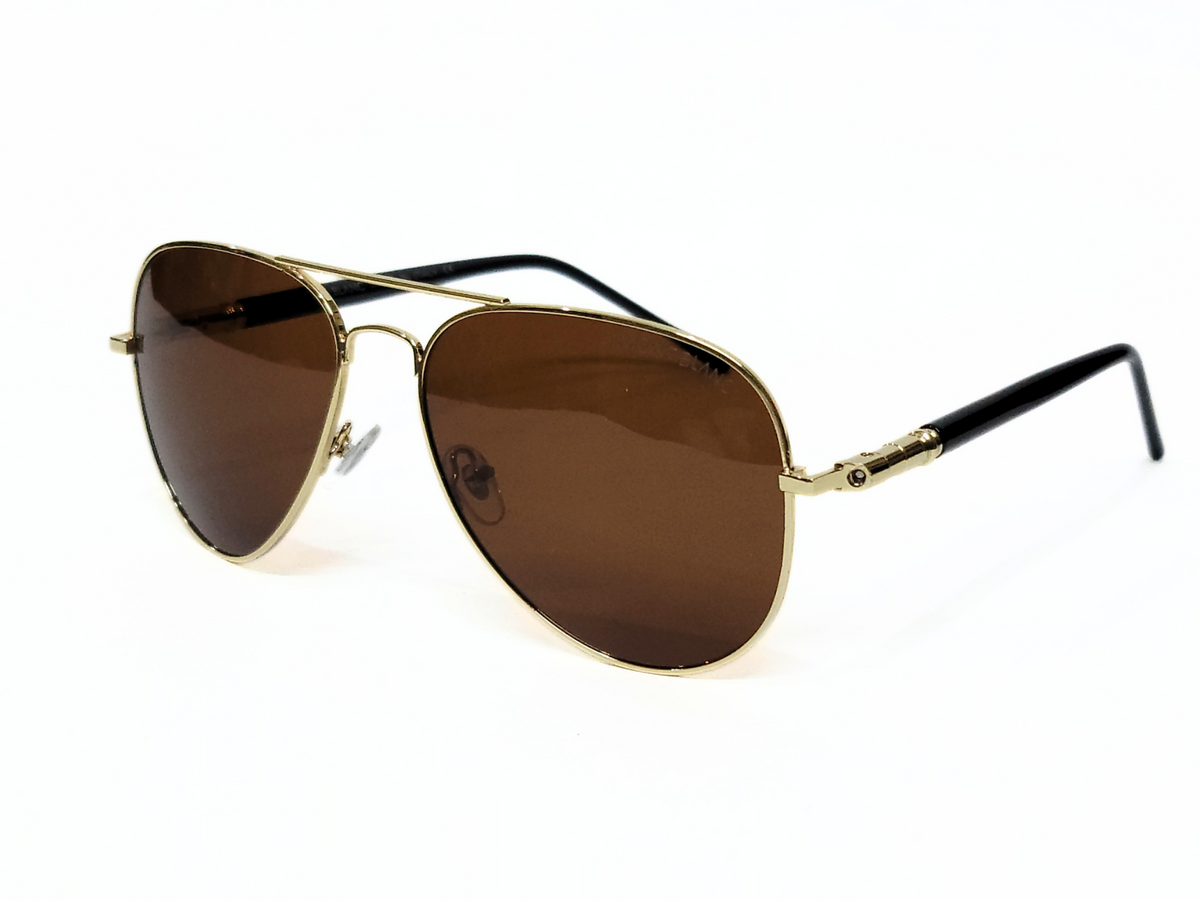 DITA Aviator Sunglasses - Gold Frame, Brown Lenses, Unisex