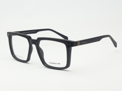 Porsche Design Rectangular Eyeglass Frame – Black Acetate – Unisex (53-18-142)
