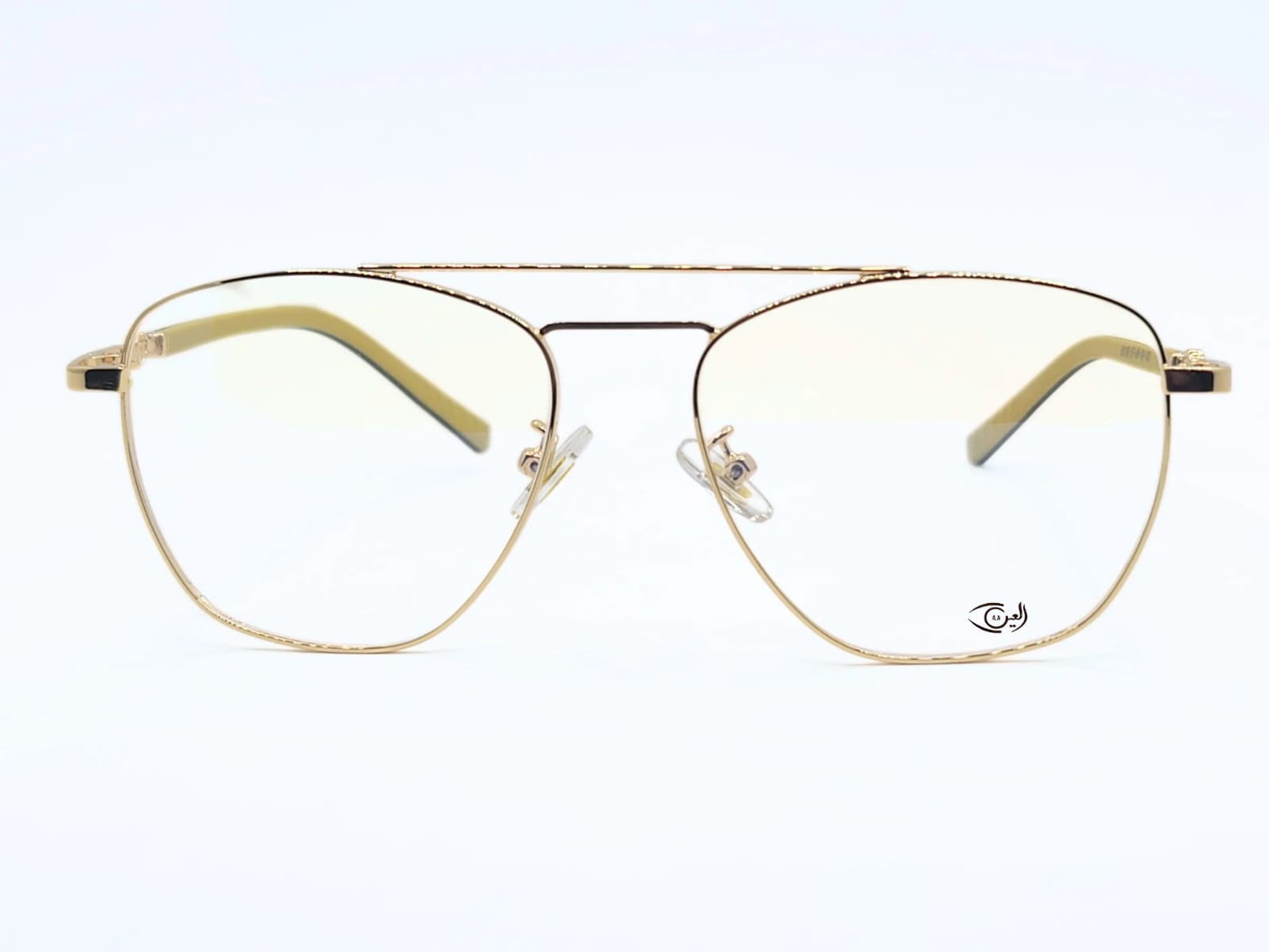 Designer  - Golden black contrast - male - Metal - Double Bridge Square - Wide - Eyewear